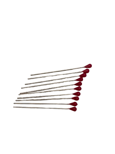 [029911011] Épingles Fixation Longues Rouges 100 pièces