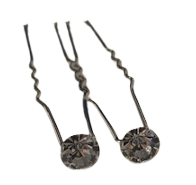 [2116660257] DANA Fantaisie Cheveux 2 Barrettes avec Strass