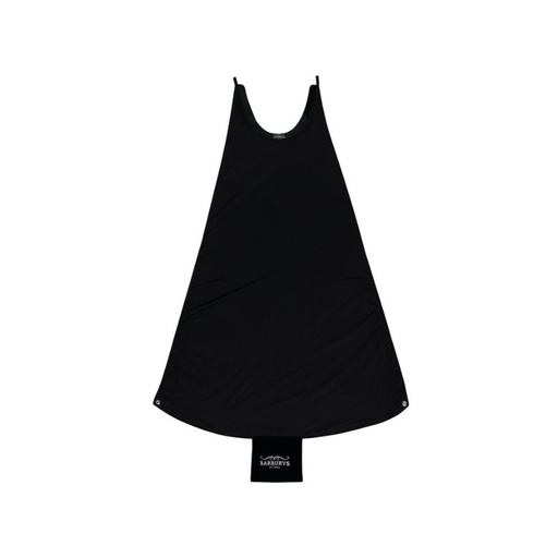 [P000606] BARBURYS Cape à Barbe Col de Coupe Noir