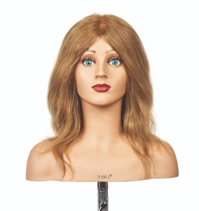 [5412058205491] SIBEL Tête malléable - Eleonor Blond 100 % cheveux humains