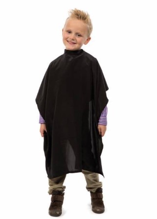 [2116652883] SIBEL Peignoir de coupe pour enfants - Flexi noir
