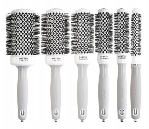 OLIVIA Brushing Borstel | BlowOut Shine | Wit/Grijs