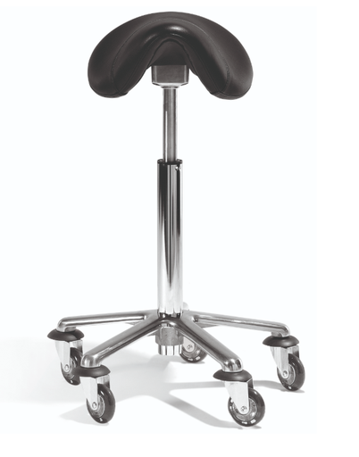 [P003863] SIBEL Siège Coiffeur - Rollercoaster Exclusive Saddle S Pompe Moyenne Pied Aluminium