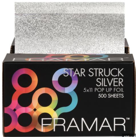 [FR-PU-500SIL] FRAMAR Feuilles alu - Pop Up - Embossées - Prédécoupées Star Struck Silver 500 pièces