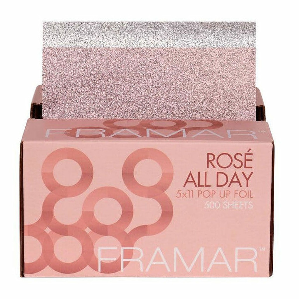 FRAMAR Alu Folie - Pop Up - Embossed - Rosé 500 Stuks