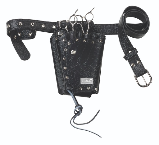 [P000934] SIBEL | Schaarhouderriem Boy 5 Mat Zwart Croco