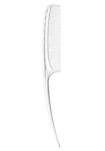 [2116670123] YS PARK Peigne Queue Plastique n° 104 - 202 mm Blanc