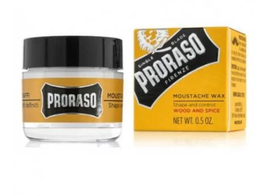 [2116673898] PRORASO Cire pour Barbe et Moustache Wood & Spice 15 ml  