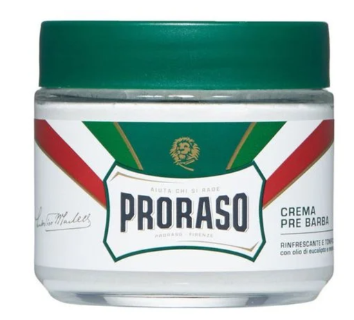 [044415400104] PRORASO Crème Pré-Rasage Verte 300 ml  