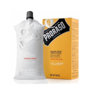 [2116661089] PRORASO Crème à raser 275 ml Wood & Spice