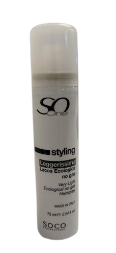 [080801008] SO ONE Haarlak - Leggerissima Very Light No Gas 75 ml