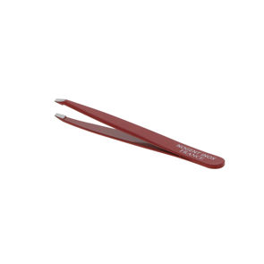 [P001604] SIBEL Slanted Tweezers - Professional Red