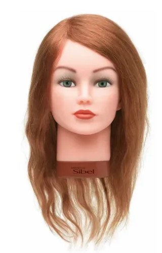 [0266570030641] SIBEL Tête d’entraînement - Eleonor Blond 100 % cheveux humains