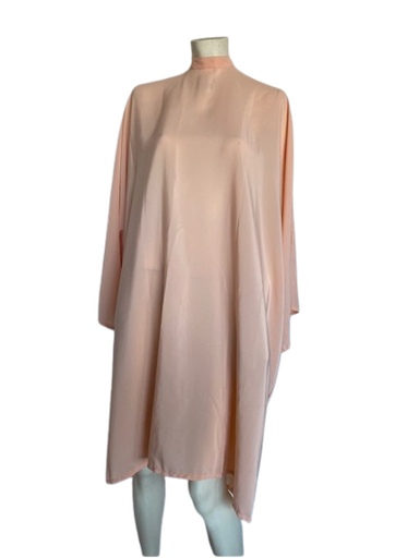 [2116660042] COHEN Peignoir de coiffure Galaxie poly-froissé rose