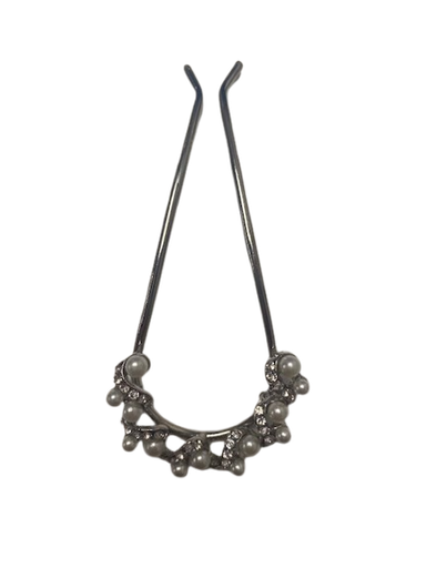 [2116660720] DANA - Haarfantasie - speld met 2 pinnen en 13 parels