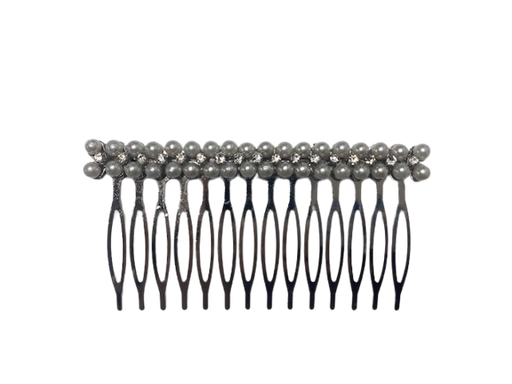 [2116660677] DANA - Haarfantasie - PEIGNE CRYSTAL MET KLEINE DIAMANTJES EN KLEINE PARELTJES
