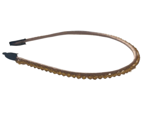[2116660738] DANA - Haarfantasie - diadeem met okergele stras