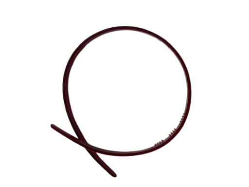 [2116660826] CHRISSY Haarfantasie - Diadeem fijn bordeaux rood