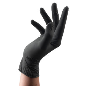 SIBEL Gants - Latex Noir 100 pièces