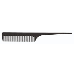 [2116675430] SIBEL Tail Comb Plastic Black