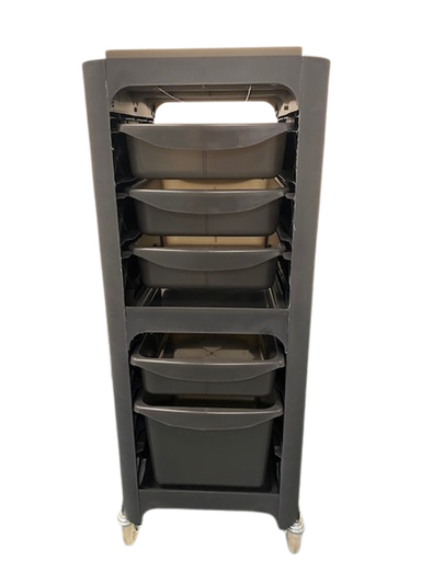 [02886622] UKI Table de Travail Upgrade EASY Noir Roulettes Rapides