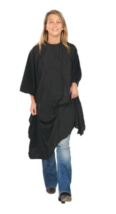 [P000900] SIBEL Peignoir de coupe Economyss 3 Polylux avec crochets noir