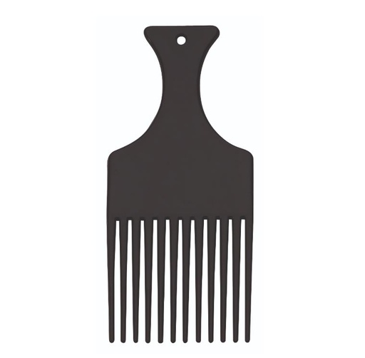 [P003154] SIBEL Peigne - Afro Coiffant Noir