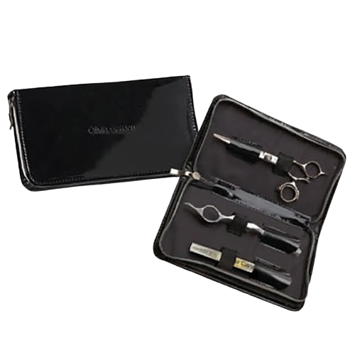 [2116656717] OLIVIA Scharenhoesje - Black Brilliant Pouch voor 3 scharen