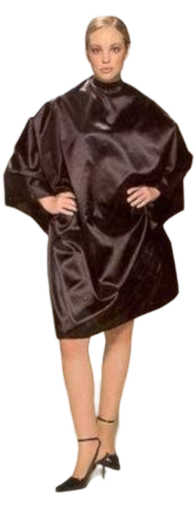[2116659254] OLIVIA Peignoir de coupe - Elegance noir